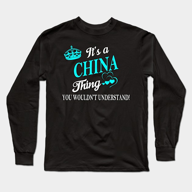 CHINA Long Sleeve T-Shirt by Esssy